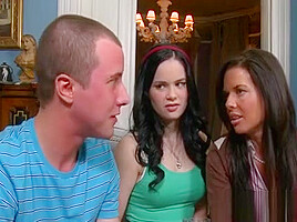Lascivious Mum Has Joy With Stud While Step daughter Watches