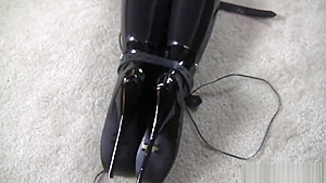 Latex strapped and vibed