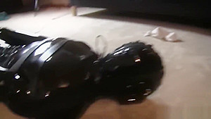 Latex strapped and vibed