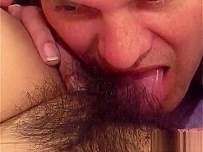 Latin bitch gets her hairy cunt eaten