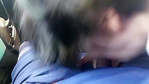 Lazy bitch sucks cock