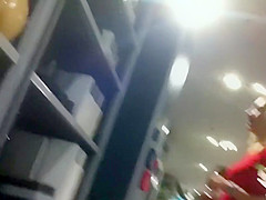 Leggy milf at the furniture store