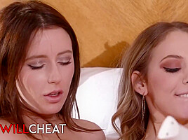Lilys Larimar Husband Catches Her In Bed With And Decides To Watch - Lily Larimar And Charly Summer