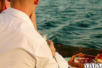 Little Angel In Beautiful Tourist Has Passionate Outdoor Sex