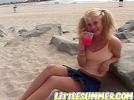 Little Summer get naughty and Fingering