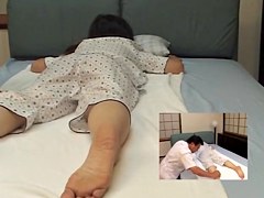 Lovely Asian relaxes in erotic massage video