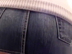 Lovely Asian teen 18+ in a short skirt gives pov blowjob