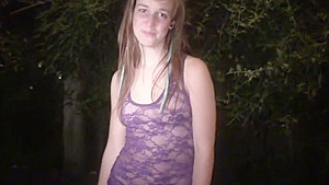 Lovely babe is sucking her best friends dick in the dark, while other guys are waiting