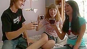 Lucky get gets to fuck Step sister and her friend !