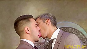 MENATPLAY Men In Suits Maikel Cash And Robbie Rojo Ass Fuck