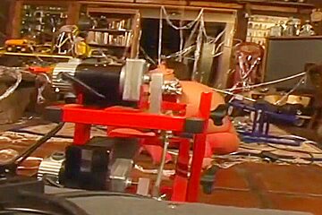 Machine Fucked Pornstar Babe Katja Takes Toys