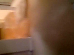 Man films his fat woman getting out of shower
