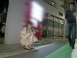 Mao Kaede In Undressed Of Kimono, Nami Honda Gets Fucked