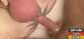 Masked German amateur DILF barebacked in sling by top