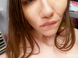 Maya Woulfe In Hot Brunette Loves Uniform