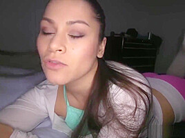Meana Wolf - Stepsister Sneaks Into Stepbrothers Bedroom Pov