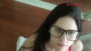 Messy Facial In Glasses