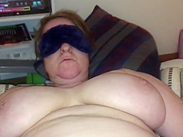 Milf Red Head pussy, belly play Lies on her back