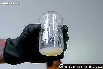 Milked Ebony Throat Fucked Hardcore