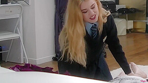 Misha Cross In Cock Sucking Dominatrix Milks Dick In A Uniform!