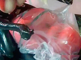 Mistress Bagging Her Slave Up