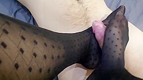 Mistress Pleases Her Favorite Submissive With Footjob