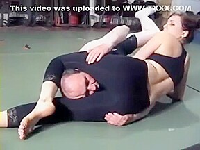 Mixed Wrestling weak guy 3