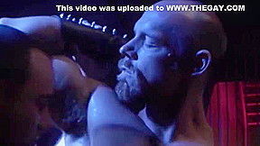 Muscle gay flip flop with anal cumshot