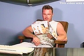 Muscular white guy makes love with a black man