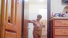 My hot indian stepmom with big tits showering
