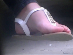 My sexy neighbor shows her pretty feet