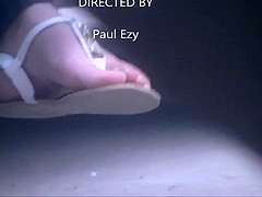 My sexy neighbor shows her pretty feet