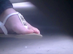 My sexy neighbor shows her pretty feet