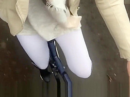 MyDirtyHobby - teen 18+ rubbing her pussy on her bike!