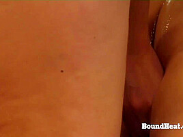 Naked Lesbian Madame Moans From Sensual Massage With Slave