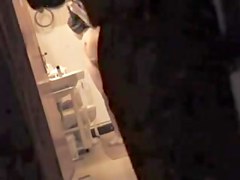 Naked wife in washroom on the
