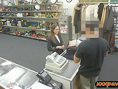 Nasty Amateur Stewardess Pawns Her Stuff And Fucked For