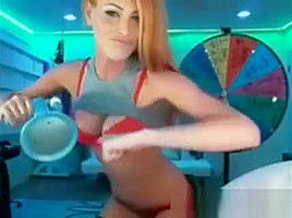 Nasty Blonde Big Boobs Dressed In Bra