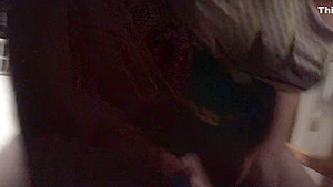 Nerdy Wife Sucks My cock and plays with pussy