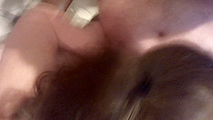 Nerdy Wife Sucks My cock and plays with pussy