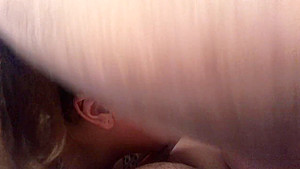 Nerdy Wife Sucks My cock and plays with pussy
