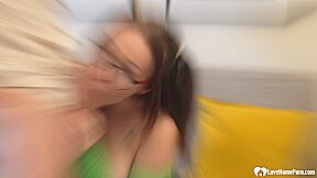Nerdy babe gets to fuck her tutor