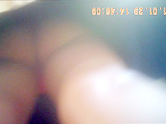 Nice upskirt shot of a woman clenching her cheeks on spy ca