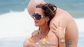Nina Dolci & J Mac fuck after meeting on beach