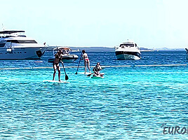 Nude Beach Day Miss Pussycat On Vacation With Her Friends Cheri And Brille