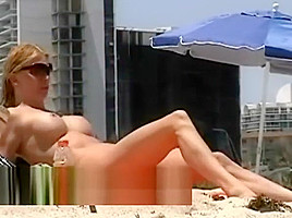 Nude beach films sexy ass women
