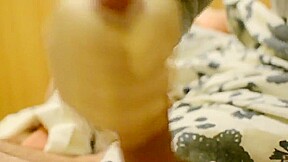 Nurse Handjob with wet latex gloves