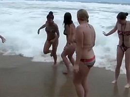 Orgy teens 18+ curvy lesbian in the beach