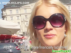 Outdoor Euro Jerking In Public After Pickedup