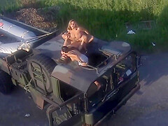 Outdoor Threesome With Big-titted Cassandra, Upscaled To 4k